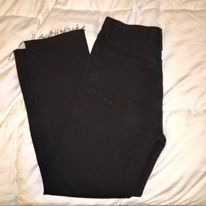 NWT RE/DONE Black High Rise Stovepipe Jeans